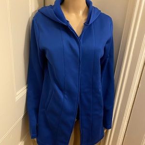 Blue cardigan sweater